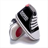 Silly Souls Rebel Shoe, Black/White, 6-12 Months