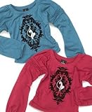 Baby Phat Little Girl Puff-Sleeve Flocked Tunic