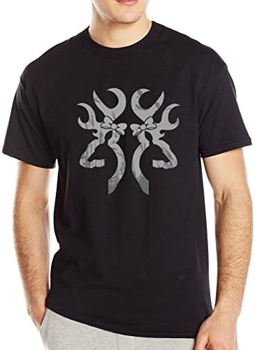 YIZIMI Browning logo Ultimate Poly Cotton Short Sleeve Black Men T-Shirt