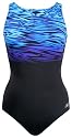 Reebok Women's Waterfitness Water Border Highneck Swimsuit
