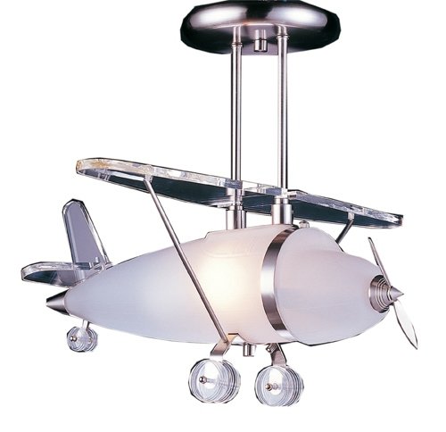 airplane light fixtures-Prop Plane Pendant Chandelier Images