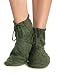 The Happy Company Herbal Collection Warming Aromatherapy Slippers, Peppermint Energy, Green