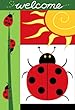 Ladybug, Ladybug Regular Size Applique Flag