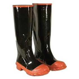 CLC Rain Wear R21009 Red Sole and Toe Rubber Boot, Size 9 by CLC