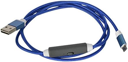 Smart quick charge usb cable with Charge USB Data Cable for Samsung, HTC, LG and Other Any Micro USB Powered Device (Blue)