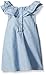 Calvin Klein Girls' Light Blue Chambray Tunic and Printed Jersey Leggings,Blue,3T