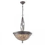 Genoese Collection Silver Finish Crystal Pendant Chandelier