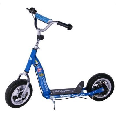 Worker Tretroller Roller SAFFARI Blau 10 Zoll Scooter