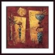Art Poster Wood Framed Print - Les Baies Precieuses - Artist: Vital - Poster Size: 27 X 27