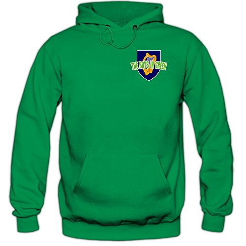 Irland EM 2016 #5 Hoody | Fußball | Herren | Éire | The Boys in Green | Trikot | Nationalmannschaft, Farbe:Hellgrün (Kellygreen F421);Größe:L