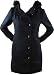 Hurley Brigford Faux Fur Hood Women's Dress Coat (Large, Black) Hurley Brigford Faux Fur Hood Women's Dress Coat (Large, Black)