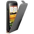 mumbi PREMIUM Cuir v�ritable Flip HTC One S - Housse Coque Etui Protecteur HTC One S Noir