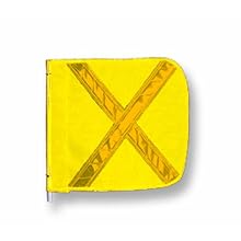 Flagstaff FS8 Yellow Safety Flag with Reflective X