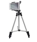 ドリームスポット-iphone スマートフォン用固定クリップ付き軽量アルミ三脚4段　3WAY雲台搭載/スマホ・iphoneスタンド