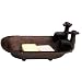 Clawfoot Bathtub Soap Dish Rustic Cast Iron w Faucets