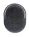 G.B.S American Comb's Palm Pocket Shampoo Brush - Made in USA with Round Bristles for Effective Scalp Massage (Black)