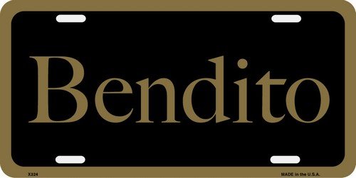 LP - 1116 Bendito - Spanish - (Blessed) License Plate - X324