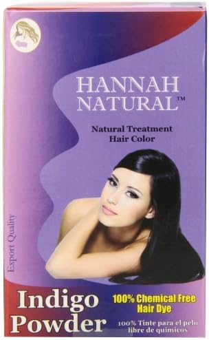 Hannah Natural 100% Pure Indigo Powder for Hair Dye, 100 Gram by Hannah Natural