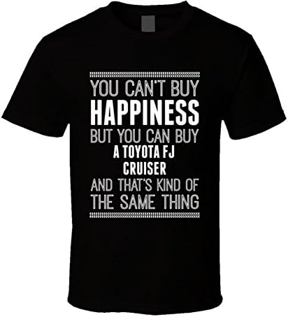 Toyota FJ Cruiser Happiness Car Automobile Love Heart T Shirt XL Black