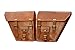 Classic Handicraft PSB 2 X Motorcycle Side Pouch Brown Leather Side Pouch Saddlebags Saddle Panniers (2 Bags) Motorcycle Bicycle Bike Valentine Gifts