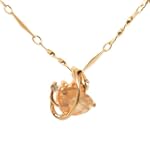 Heart Rose Gold Necklace with CZ pendant