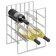 9 Bottle Wine Storage Rack (Stainless steel) (15"H x 11"W x 8 3/4"D)