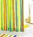 Batex DUSCHVORHANG TEXTIL STREIFEN 180x200 Gr�n Orange Blau