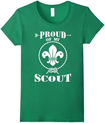 Women's Proud of My Scout - Funny Scout Shirt Medium Kelly Green