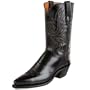 1883 by Lucchese Women's N8663 5/4 Western Boot,Black,9.5 B(M)US
