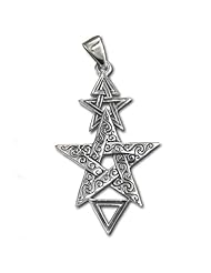 Sterling Silver 2nd Degree Pentacle Pentagram Pendant by Dryad Design