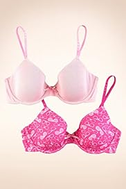 2 Pack Angel Cotton Rich Assorted Underwired Bras