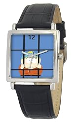 South Park Men's D1573S015 Manilla Collection Cartman Black Leather Watch