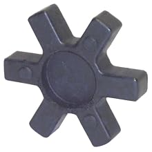 Lovejoy Jaw Coupling, L Type, Jaw Coupling Solid Center Elastomer Spider, NBR Rubber