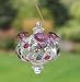 Outdoor Living : Crystal Platinum Hand-Blown Glass Hummingbird Feeder