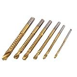 uxcell 木工ドリルビット　ドリルビット　HSS製　ホールソー　切削用　木材　金属　プラスチック　カッター　6本セット