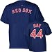Jason Bay Navy Majestic Name and Number Boston Red Sox T-Shirt - Medium