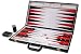Da Vinci 18" Black Leatherette Backgammon Game Set