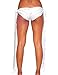 iHeartRaves White Ribbon Tie Ultra Low Rise Booty Shorts (One Size Fits Most)