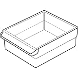 Akro-Mils 20702 Replacement Drawers for Plastic Storage Hardware Cabinet, Large, Case of 12