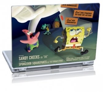 Dell D600 Laptop - Sandy Cheeks Spongebob