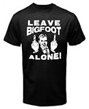Leave Bigfoot Alone Middle Fingers Sasquatch T Shirt