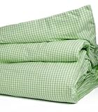 Whistle & Wink Green Gingham Check Twin Duvet Cover, Butterfly Party