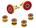 Red and Blue Enamel Cufflinks and Shirt Stud Set