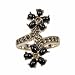 Sterling Silver Black Onyx Gemstone Rings for Women US Size 4 3/4