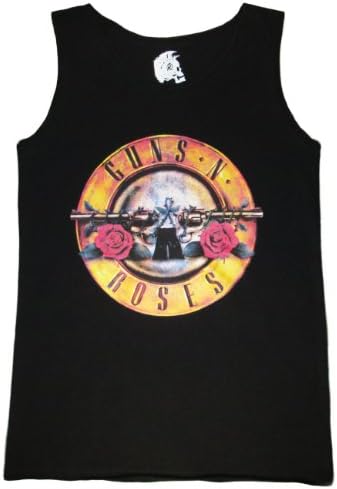 Guns N Roses T shirt Rock Band Raglan T shirts Tank Top Women Singlet Tee shirts (Medium, Black)