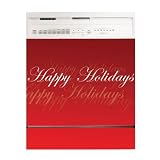 appliance art 11148 Appliance Art Happy Holiday Script Dishwasher Cover