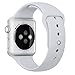 Apple Watch Band, Perman Sports Comfort Smooth Silicone Smart Watch Replacement Bracelet Strap Band Watchband for Apple Watch 38mm Gray