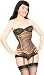 Kinnaird Ireland Limited Edition Authentic Full Steel Boned Lilah Brown Stripe Steampunk Triple Bonded Underbust Waist Cinching Shaper Corset With Antique Buttons