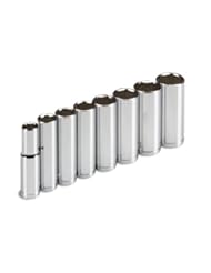 Home Improvement: TEKTON 1230 3/8" Drive Deep Socket Set, 10-19mm, Metric, 8 Sockets - TEKTON