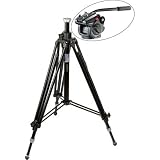 Manfrotto 501HDV,028B Video Kit Includes 501HDV Pro Video Head and 028B Triman Tripod (Black)